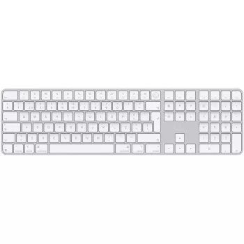 APPLE Magic Keyboard s Touch ID a numerickým blokom pre modely Mac s Apple Silicon – portugalská – biele klávesy