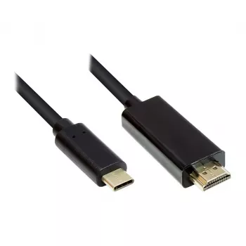 Good Connections GC-M0100 - 1 m - HDMI Type A (štandard) - USB Type-C - konektor samec - konektor samec - rovný