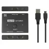 Alcasa HDMI prepínač – HDMI – čierny – kov – 7680 x 4320 – Dáta – zlatý (GC-M0261)
