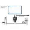 Alcasa HDMI prepínač – HDMI – čierny – kov – 7680 x 4320 – Dáta – zlatý (GC-M0261)