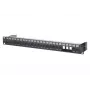METZ CONNECT BTR E-DAT C6A modul 24 port 180°M - patch panel - čierny - 1U - 24 portov (130920-BK-E)