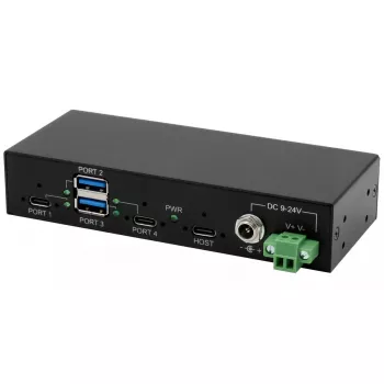 EXSYS EX-11295HMS USB 3.2 Gen 2 hub Type-B 10000 Mbit/s čierny