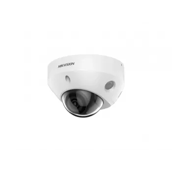Sieťová mini dome kamera - deň/noc - 3840x2160 25fps - 2,8 mm - infračervená - alarm - audio - IP67