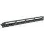 Patch panel - racková montáž - CAT 6a - UTP - RJ-45 X 24 - čierny - 48,3 cm (1 palec)