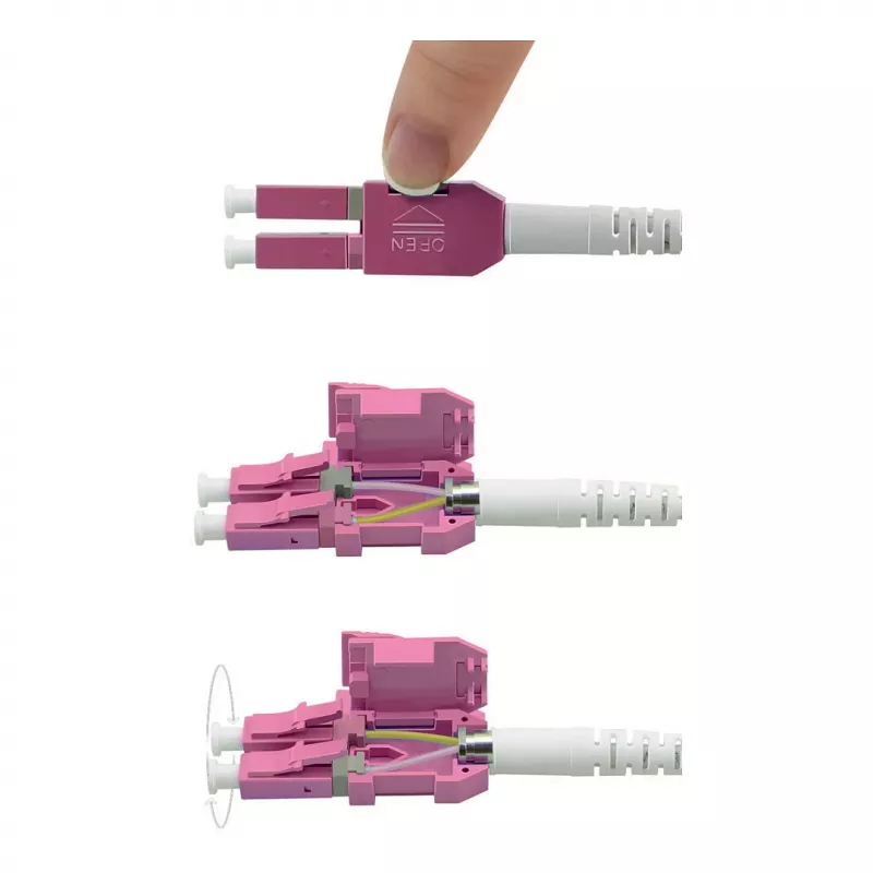 ROLINE optický kábel UNIBOOT multimode 50/125µm OM4 LC duplex 5m - kábel - multimode vlákno