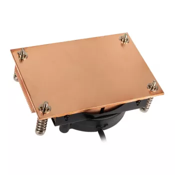 Vzduchový chladič CPU Akasa AK-CC1109BP01 s 77 mm ventilátorom, Dual Ball Bearing, socket AM4, čierny/meď