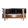 Vzduchový chladič CPU Akasa AK-CC1109BP01 s 77 mm ventilátorom, Dual Ball Bearing, socket AM4, čierny/meď