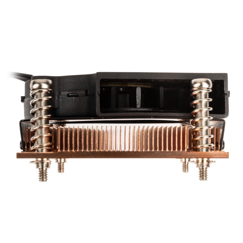 Vzduchový chladič CPU Akasa AK-CC1109BP01 s 77 mm ventilátorom, Dual Ball Bearing, socket AM4, čierny/meď