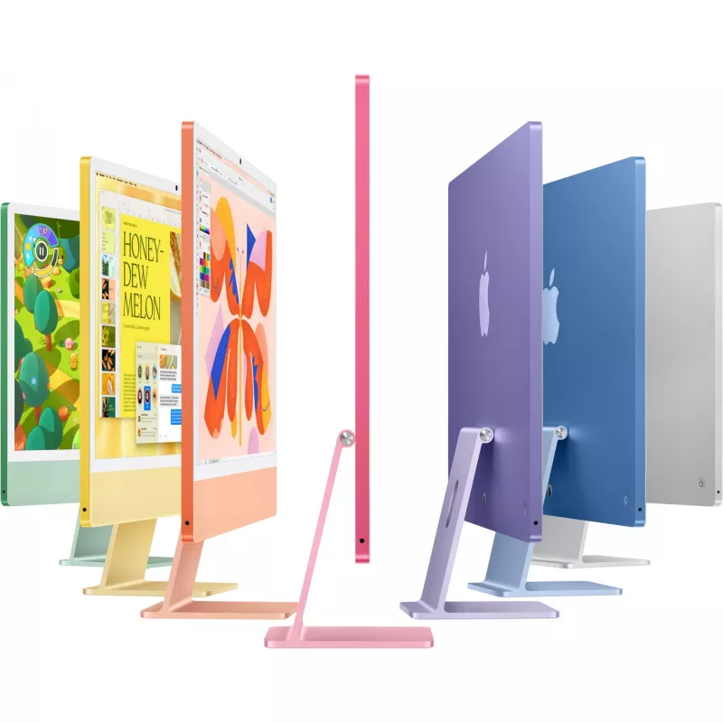 Apple iMac strieborný CZ1EH-01200010 – 61cm(24‘‘) M4 10-Core CPU, 10-Core GPU, 24GB RAM, 1TB SSD, štandardné sklo, Magic Keyboard TID a NUM