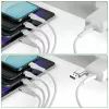 4smarts 541024 USB kábel 1,2 m USB A/USB C USB C/Micro USB-A/Lightning biely (541024)