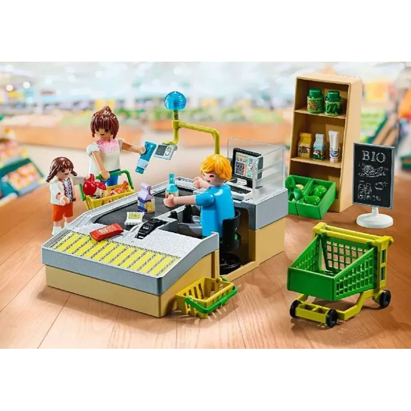 Playmobil Supermarket hracia sada 71648 viacfarebná plastová pre 3-4 roky