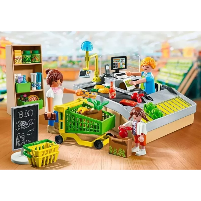 Playmobil Supermarket hracia sada 71648 viacfarebná plastová pre 3-4 roky
