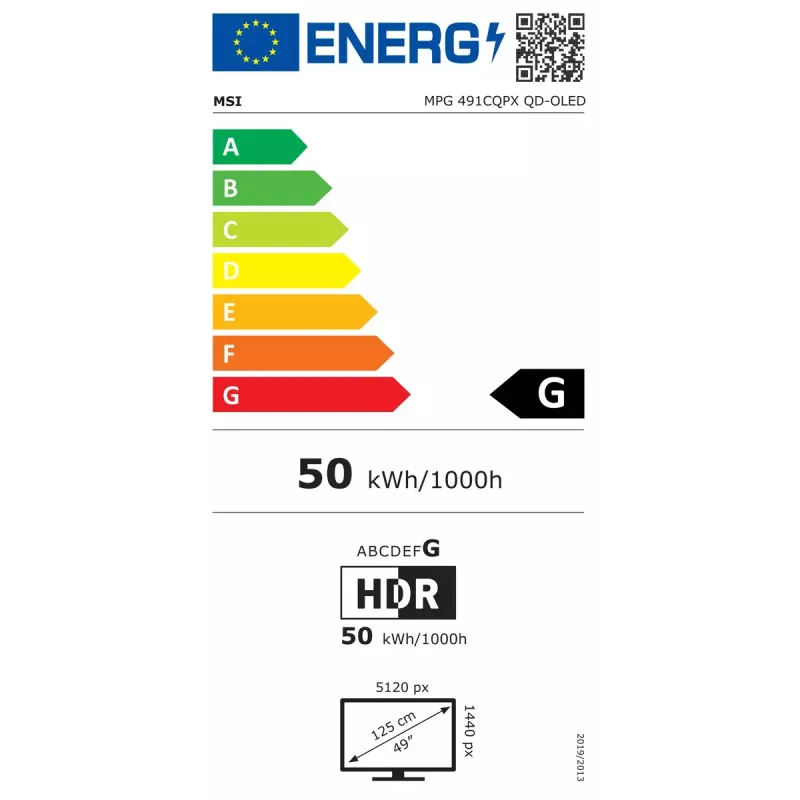 Monitor MSI MPG 491CQPXDE 49 palcov Dual QHD QD-OLED 5120 x 1440