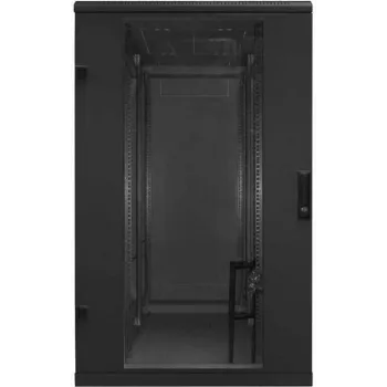 Triton - RMA-27-A68-BAX-A1 19 palcový sieťový rozvádzač 27HE, 600x800mm, sklenené dvere, čierny