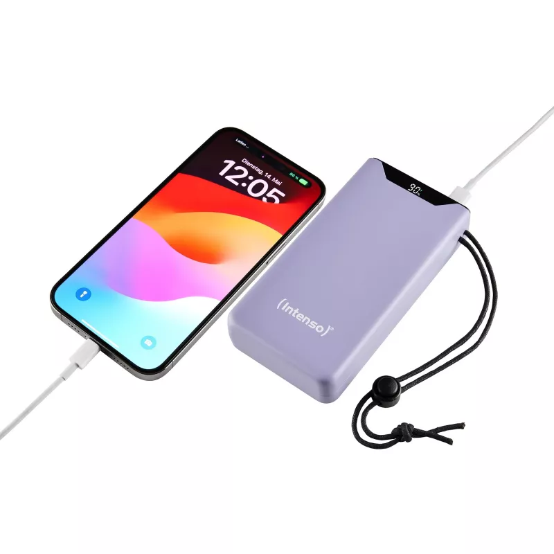 Powerbanka USB 20000MAH QC3.0/fialová F20000 7332053 Intenso