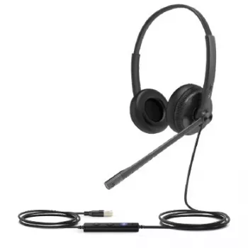Yealink UH34 Lite Dual UC - headset - on-ear - káblový - USB - čierny - pre Yealink SIP-T43, T46, T48, T53, T54, T57, VP59, T58, VP59