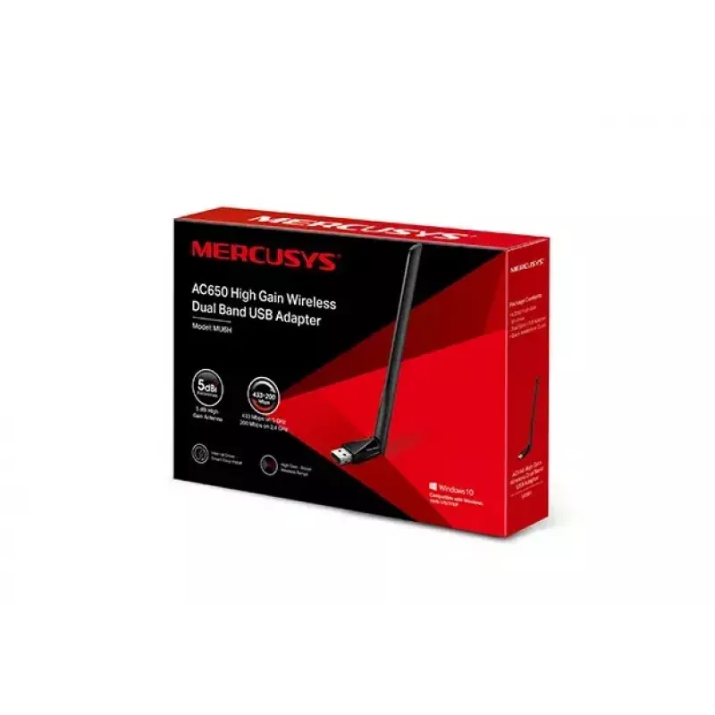 Mercusys AC650 High Gain bezdrôtový dual-band USB adaptér