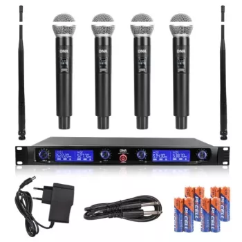 DNA WM4 Vocal Set - sada (bezdrôtový mikrofón, 4x ručný vysielač, UHF zvukový systém)