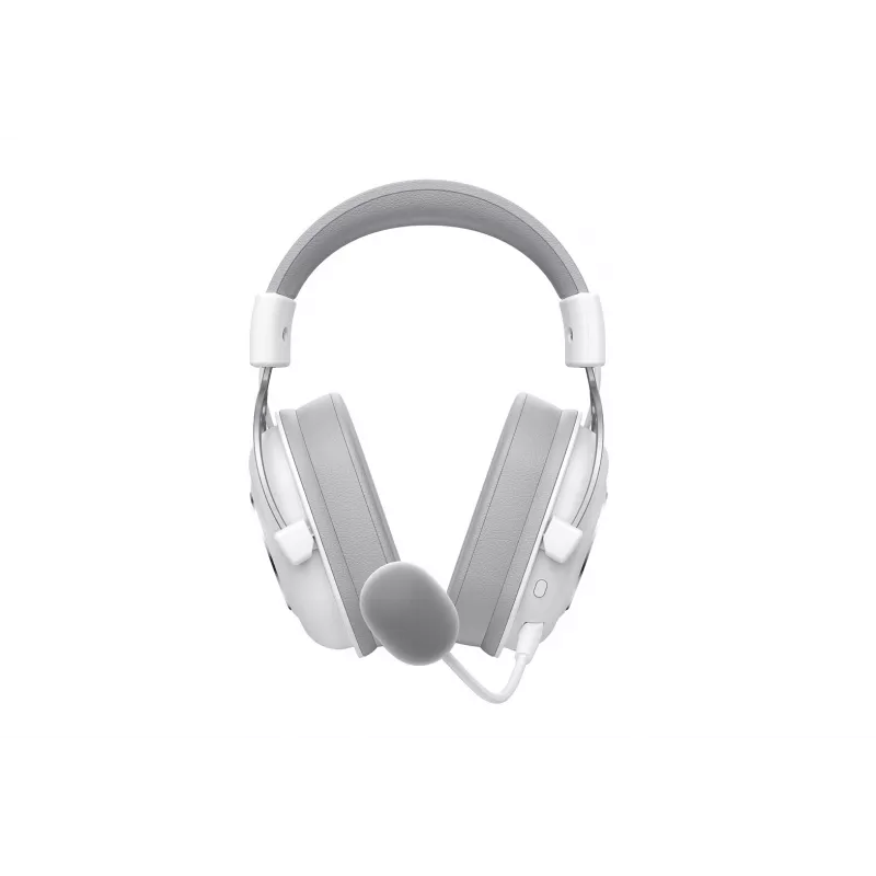 Over-ear slúchadlá HAVIT H2002YG — 2,4G bezdrôtové, Bluetooth, káblové, 20–20 000 Hz, dosah 10 m, 257 g (biela/sivá)
