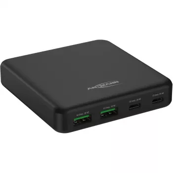 USB nabíjačka Desktop Charger DC465PD (čierna, 65 Watt, PD, Quick Charge 3.0)