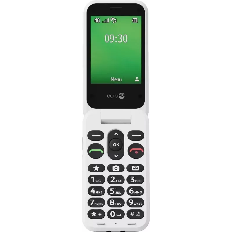 Feature telefón Doro Leva E30 2,8 palca 1150 mAh čierny biely