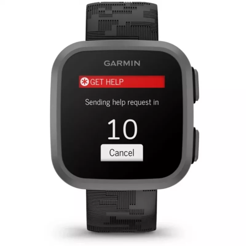 Garmin Bounce inteligentné hodinky, 3,3 cm (1,3") LCD, 240 x 240 pixelov, dotykový displej, 4G, Wi-Fi, GPS, čierne (010-02448-20)