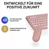 Logitech Pebble 2 Combo klávesnica myš vrátane univerzálny RF Wireless + Bluetooth QWERTZ nemecká ružová (920-012205)