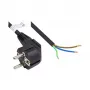 Napájací kábel ochranný kontakt konektor samec Typ E+F (CEE 7/7, zahnutý) na odizolované konce, čierny, 1,00 mm², 3 m, Good Connections® (P0185-S030)