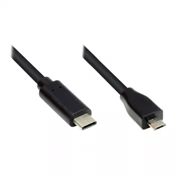 Good Connections GC-M0124 - 3 m - USB Type-C - Micro USB Type-B - konektor samec - konektor samec - 480 MB/s