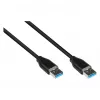 Good Connections 2831-AA010S - 1 m - USB A - USB A - USB 3.2 Gen 2 (3.1 Gen 2) - 10000 Mbit/s - čierna
