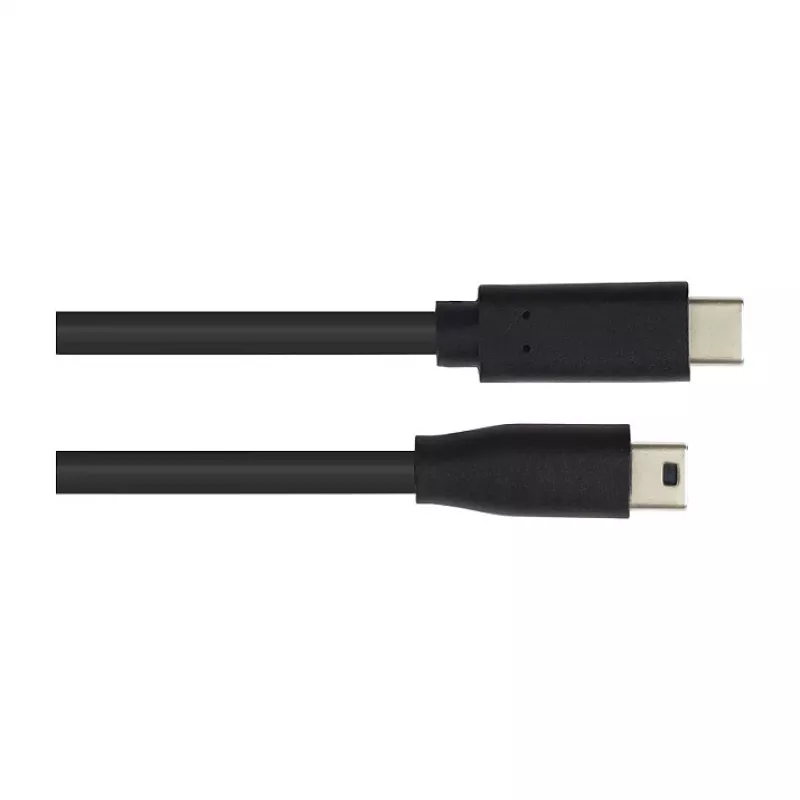 Prepojovací kábel USB 2.0, USB-C(TM) konektor samec na Mini-B-5-pin konektor samec, čierny, 3m, Good Connections (3310-CM030)