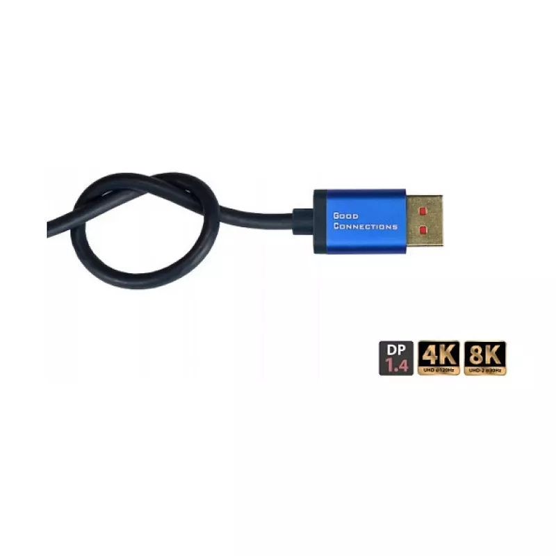 Alcasa SmartFLEX kábel – 5 m – DisplayPort – DisplayPort – konektor samec – konektor samec – 7680 x 4320 pixelov (4814-SF050B)