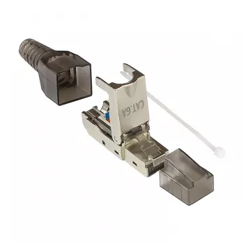 Good Connections GC-N0147 - RJ-45 - čierna - strieborná - transparentná - konektor samec - rovný - Cat6a - S/UTP (STP)