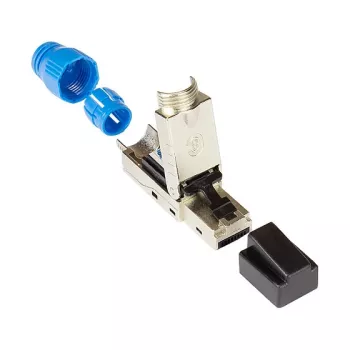 Good Connections RJ45 konektor samec Kat. 8.1 bez nástrojov na mieste montáže STP tienený kov - kábel - sieťový