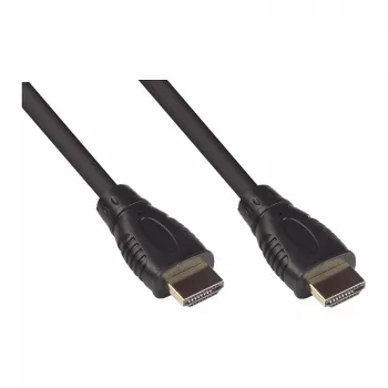 Prepojovací kábel HDMI 2.0b, 4K / UHD @60Hz, 18 Gbit/s, pozlátené kontakty, čierna, 3m, Good Connecti (4520-030)