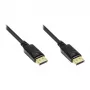 Good Connections prepojovací kábel DisplayPort 1.2 - konektor samec vrátane ochrany proti uvoľneniu - pozlátený - čierny - 0,5 m