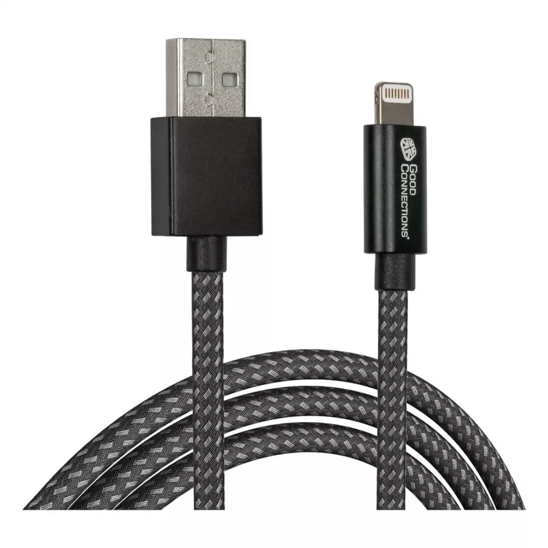 Good Connections USB 2.0 nabíjací a dátový kábel pre iPhone/iPad/iPod USB-A samec na Lightning - kvalitne spracovaný a oficiálne od Apple ze