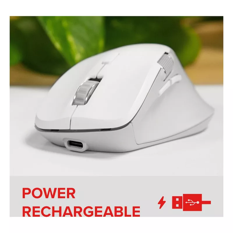 Speedlink LIBERA nabíjateľná bezdrôtová Bluetooth tichá myš biela