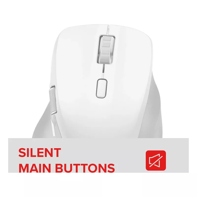 Speedlink LIBERA nabíjateľná bezdrôtová Bluetooth tichá myš biela