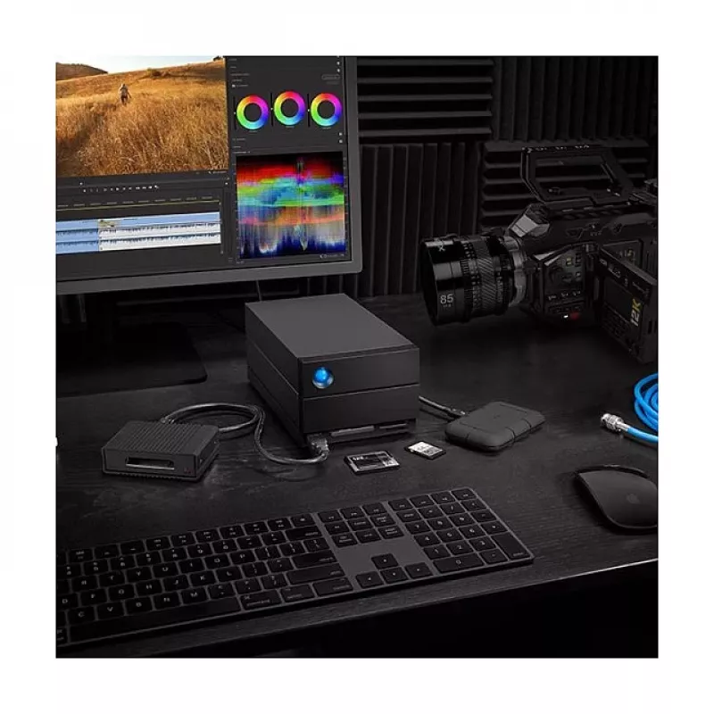 LaCie 2big Dock v2 60 TB stolové diskové puzdro, 2-slotové HDD úložisko