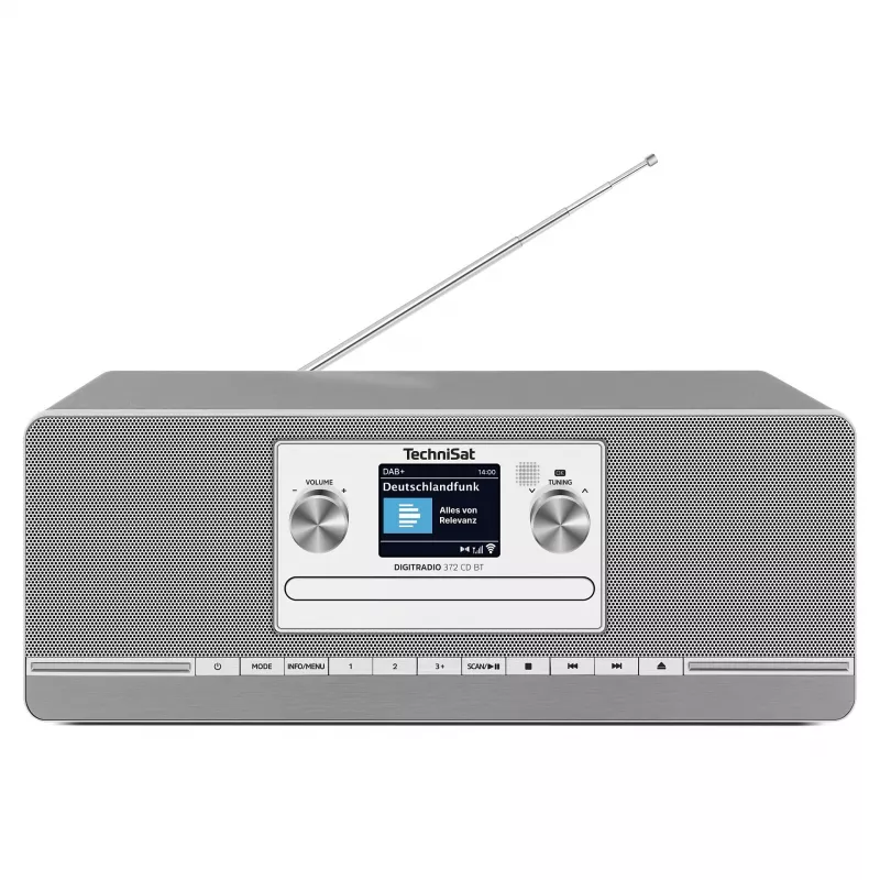 TechniSat DIGITRADIO 372 CD BT kuchynské rádio analógové a digitálne antracitové, strieborné