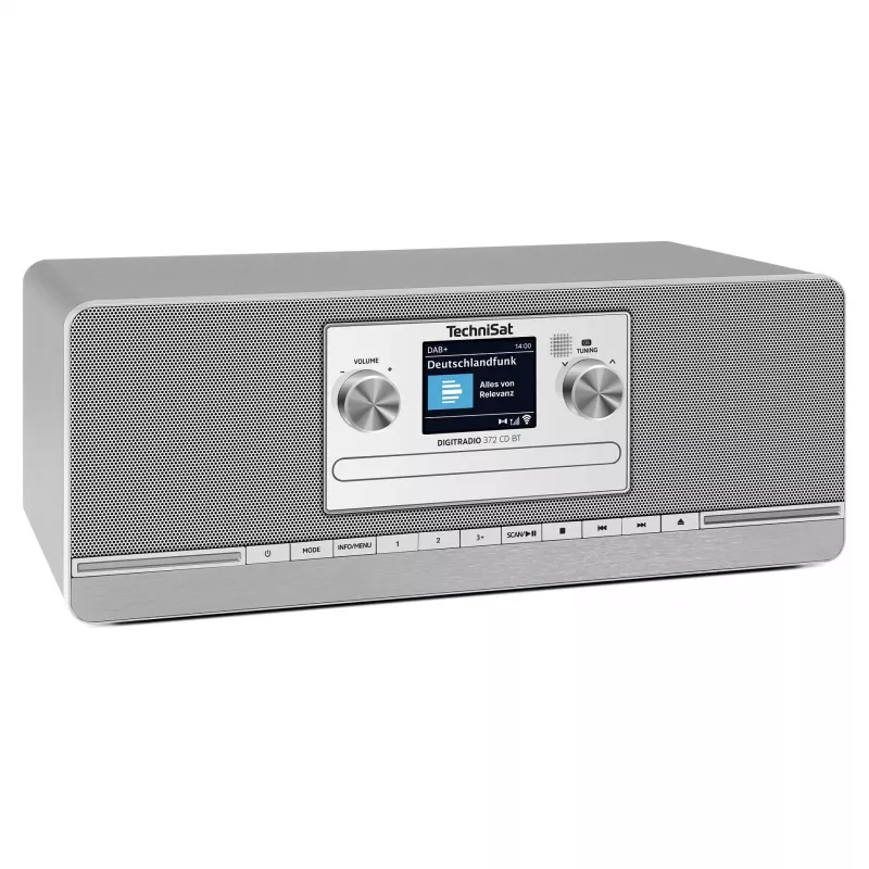 TechniSat DIGITRADIO 372 CD BT kuchynské rádio analógové a digitálne antracitové, strieborné