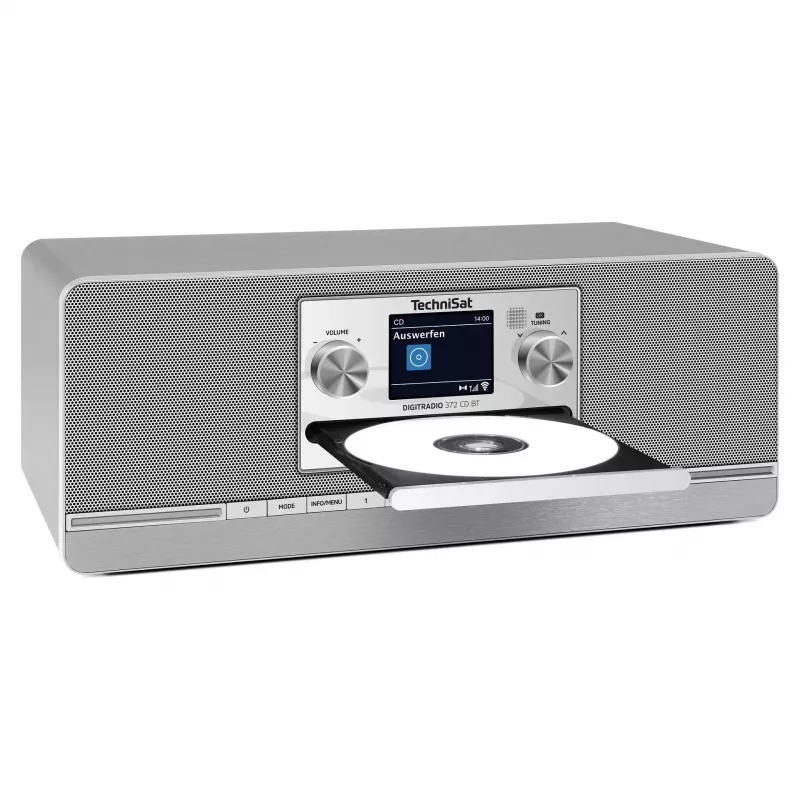 TechniSat DIGITRADIO 372 CD BT kuchynské rádio analógové a digitálne antracitové, strieborné