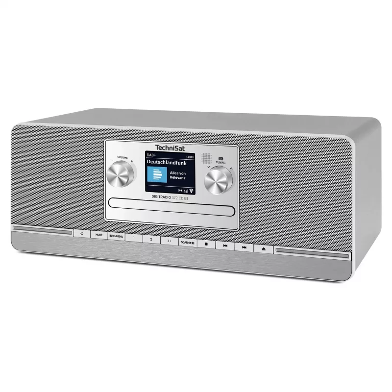TechniSat DIGITRADIO 372 CD BT kuchynské rádio analógové a digitálne antracitové, strieborné