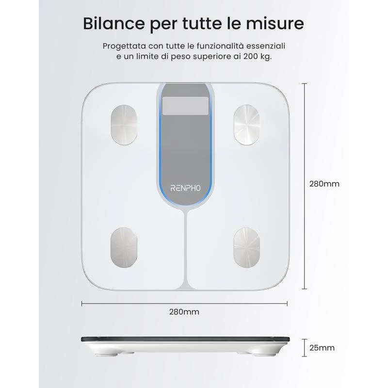 RENPHO Smart Body Scale Elis 1C A033 biela PEU-R-A033-W PEURA033W (PEU-R-A033-W)