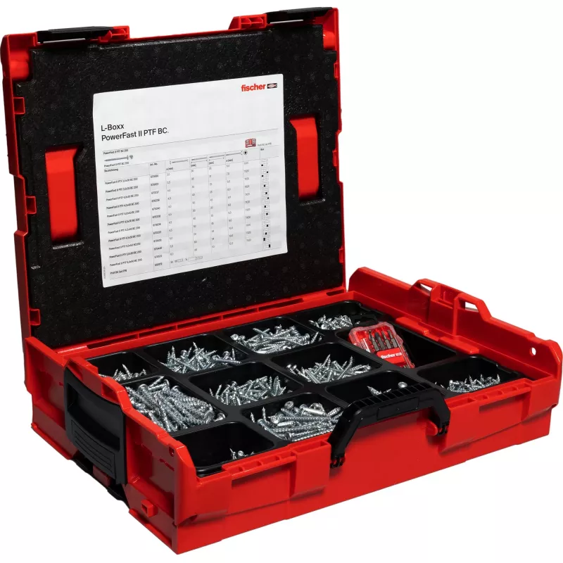 Fischer PowerFast II L-BOXX PanHead sada skrutiek (568480)