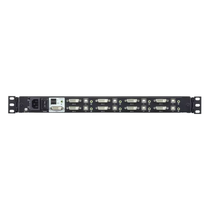 KVM prepínač ATEN 8-port 17,3 palcov DVI Full HD LCD