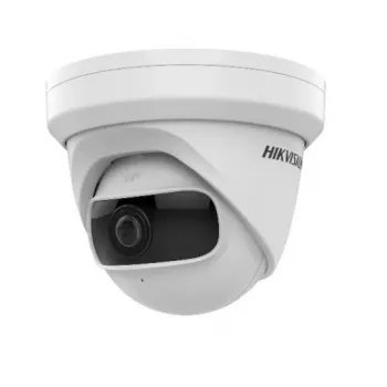Dome IP bezpečnostná kamera Hikvision DS-2CD2345G0P-I – interiér, 4 MP (2688×1520), 1,68 mm pevná ohnisková vzdialenosť, 360° otáčanie, montáž na strop/stenu, káblová