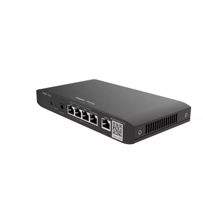 Ruijie Reyee RG-EG105G-P-V3 káblový PoE router, 5x Gigabit