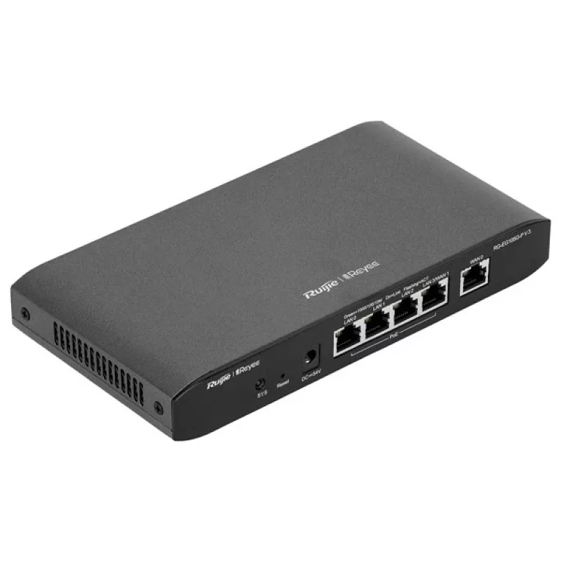 Ruijie Reyee RG-EG105G-P-V3 káblový PoE router, 5x Gigabit